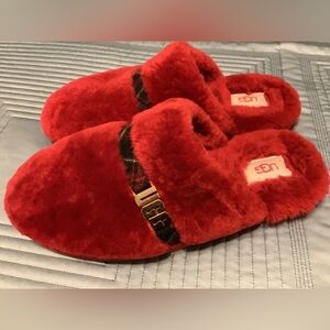 UGG Red Slippers Size 9